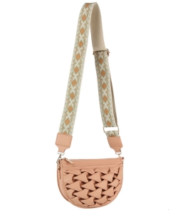 Crossbody Bag With Guitar Strap GLE-0126 NUDE